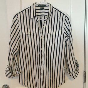 striped ralph lauren button down